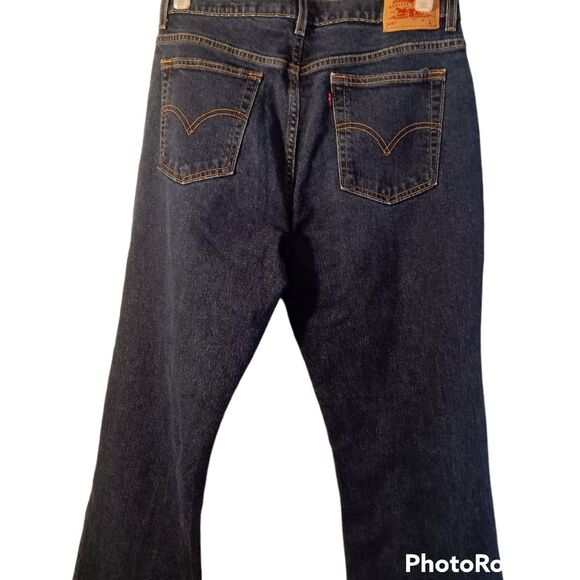 Vintage Levi 515 Boot Cut Low Rise Dark Wash Jeans sz 14M - Picture 3 of 9
